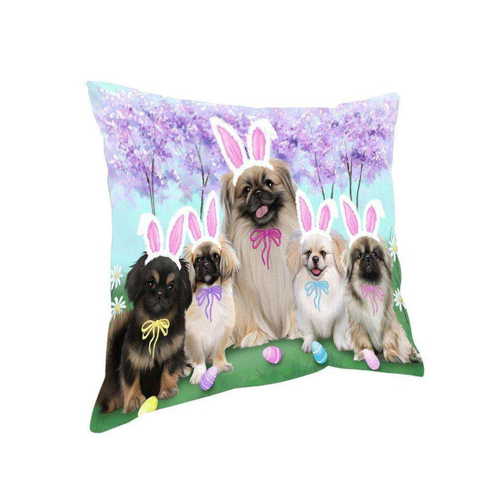 Pekingeses Dog Easter Holiday Pillow PIL52572