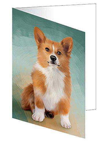Pembroke Welsh Corgi Dog Handmade Artwork Assorted Pets Greeting Cards and Note Cards with Envelopes for All Occasions and Holiday Seasons GCD48965