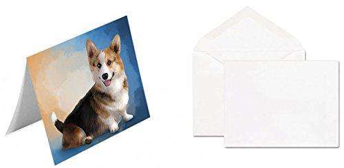 Pembroke Welsh Corgi Dog Handmade Artwork Assorted Pets Greeting Cards and Note Cards with Envelopes for All Occasions and Holiday Seasons