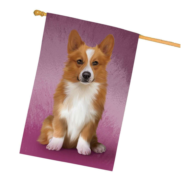 Pembroke Welsh Corgi Dog House Flag FLG48274