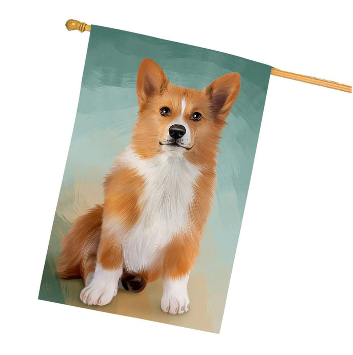 Pembroke Welsh Corgi Dog House Flag FLG48276