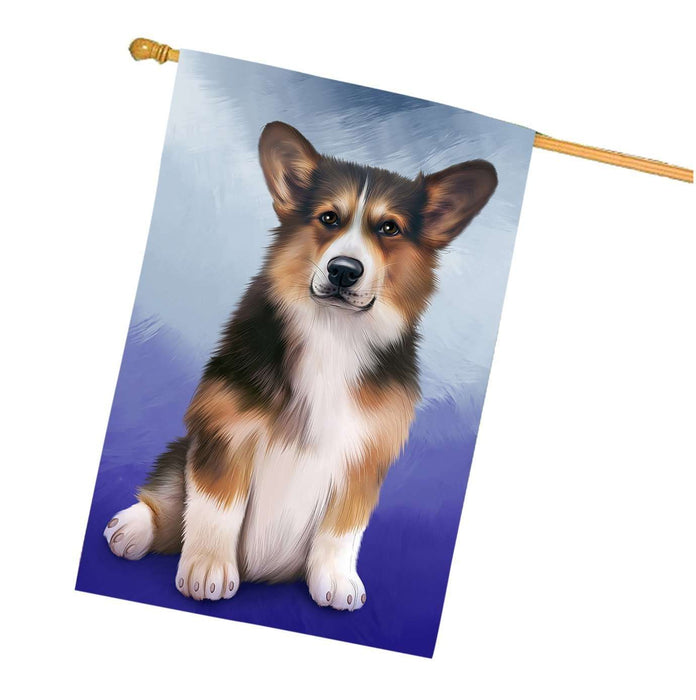 Pembroke Welsh Corgi Dog House Flag FLG48277