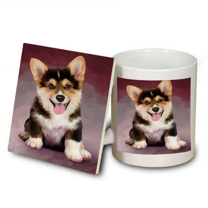 Pembroke Welsh Corgi Dog Mug and Coaster Set