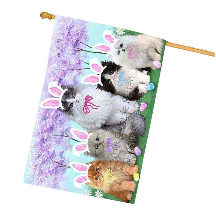 Persian Cat Easter Holiday House Flag FLG49299