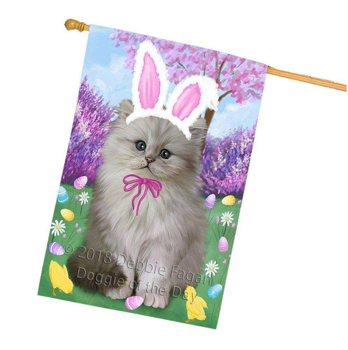 Persian Cat Easter Holiday House Flag FLG49300