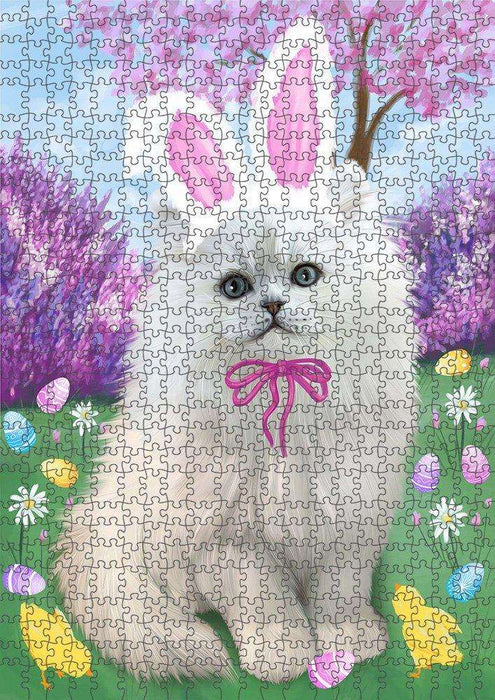 Persian Cat Easter Holiday Puzzle with Photo Tin PUZL51540