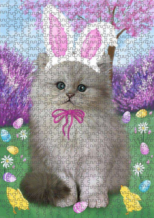 Persian Cat Easter Holiday Puzzle with Photo Tin PUZL51549