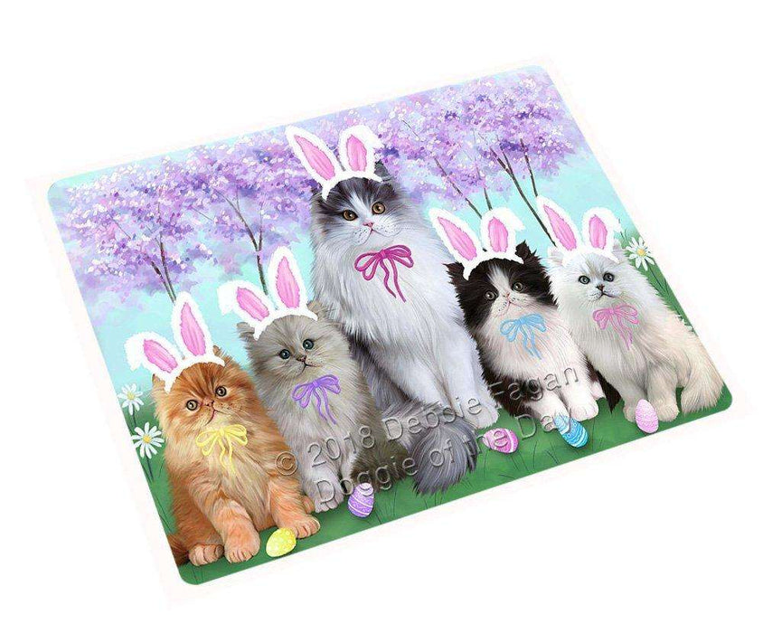 Persian Cat Easter Holiday Tempered Cutting Board C51870