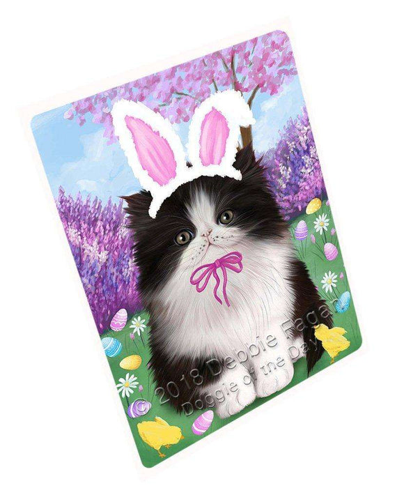 Persian Cat Easter Holiday Tempered Cutting Board C51876