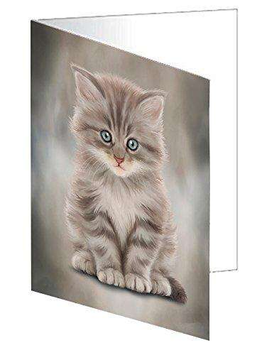 Persian Cat Handmade Artwork Assorted Pets Greeting Cards and Note Cards with Envelopes for All Occasions and Holiday Seasons D039