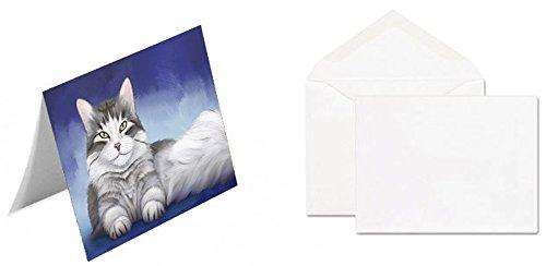 Persian Cat Handmade Artwork Assorted Pets Greeting Cards and Note Cards with Envelopes for All Occasions and Holiday Seasons GCD48066