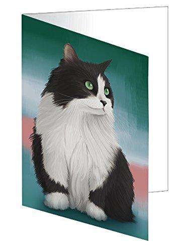 Persian Cat Handmade Artwork Assorted Pets Greeting Cards and Note Cards with Envelopes for All Occasions and Holiday Seasons GCD48093