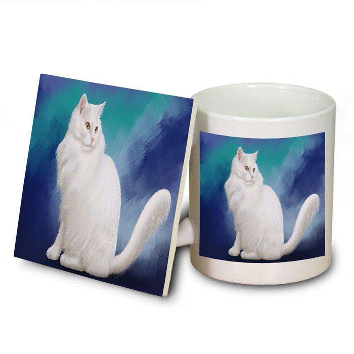 Persian Cat Mug and Coaster Set