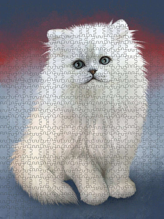 Persian Cat Puzzle with Photo Tin PUZL48855