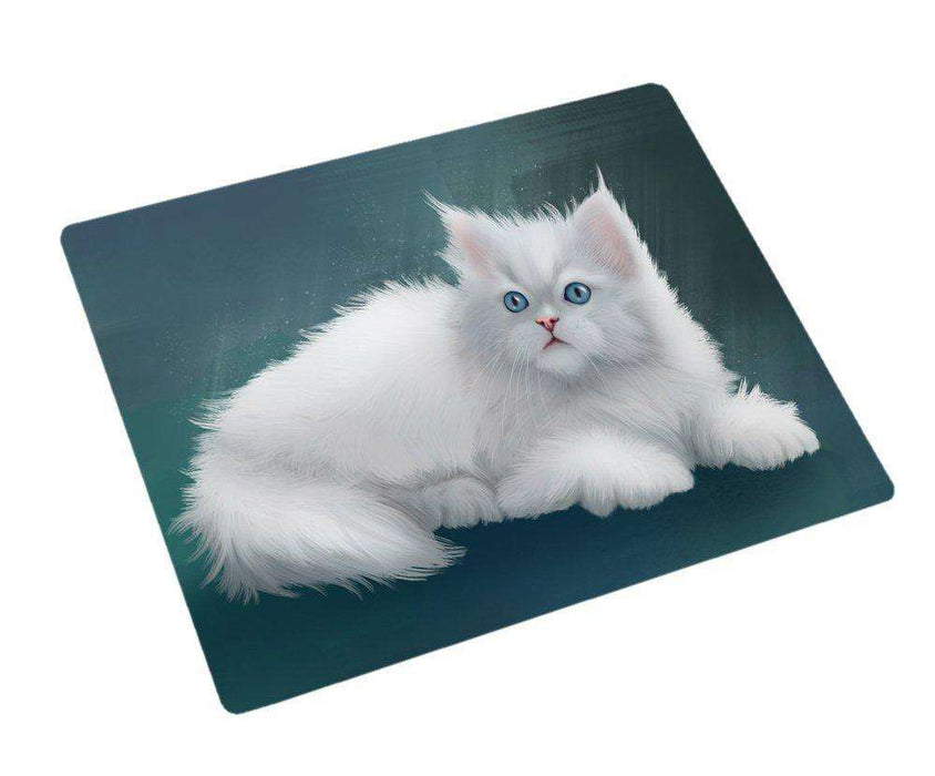 Persian Cat Tempered Cutting Board