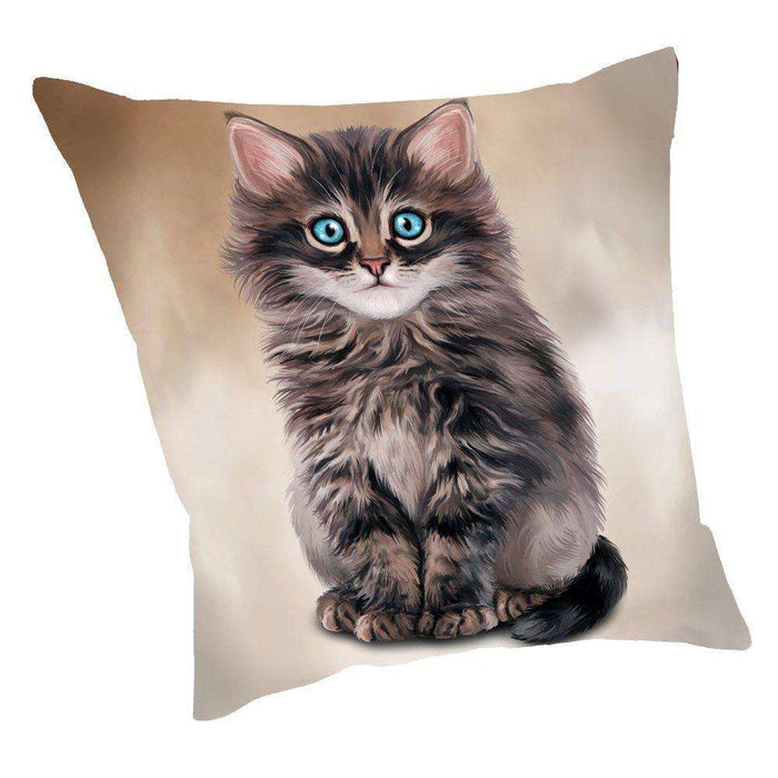 Persian Cat Throw Pillow D036