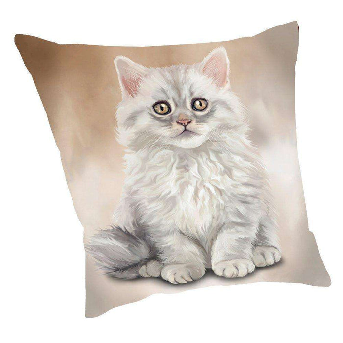 Persian Cat Throw Pillow D037