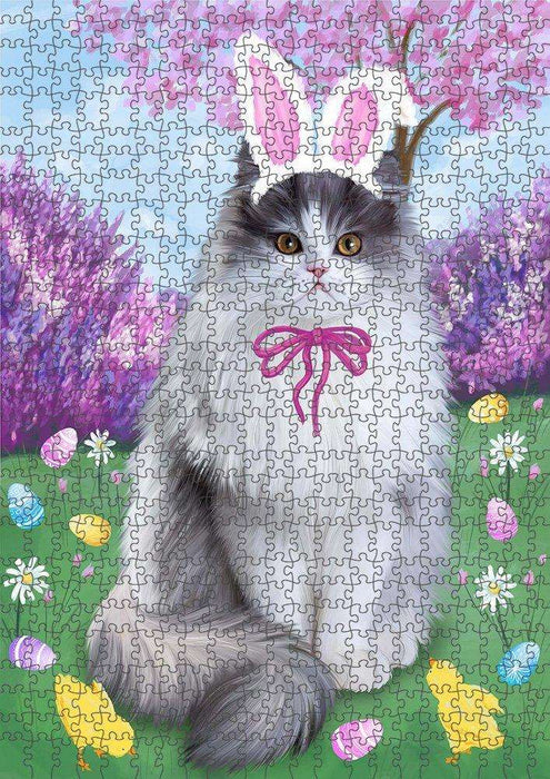Persian Cats Easter Holiday Puzzle with Photo Tin PUZL51543