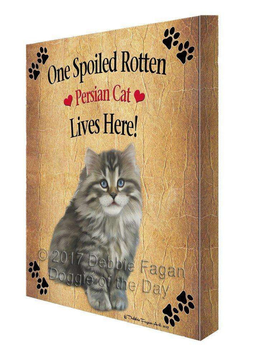 Persian Spoiled Rotten Cat Canvas Wall Art D517