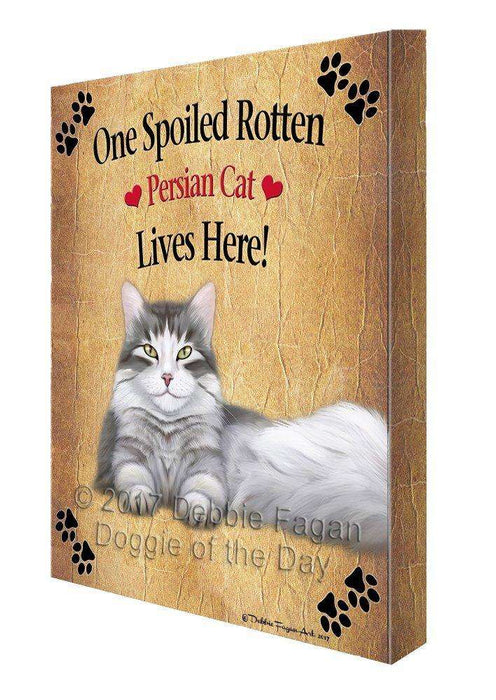 Persian Spoiled Rotten Cat Canvas Wall Art D525