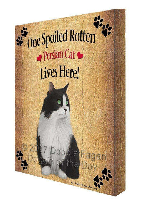 Persian Spoiled Rotten Cat Canvas Wall Art D526