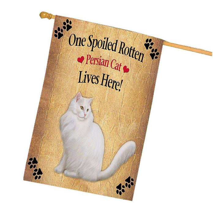 Persian Spoiled Rotten Cat House Flag