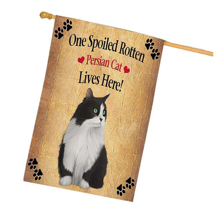 Persian Spoiled Rotten Cat House Flag