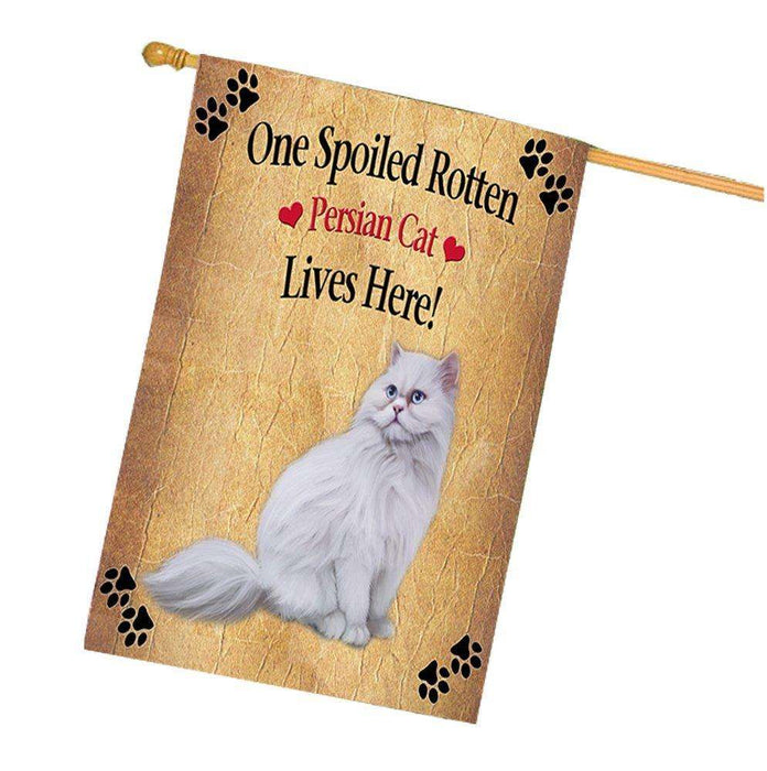 Persian Spoiled Rotten Cat House Flag