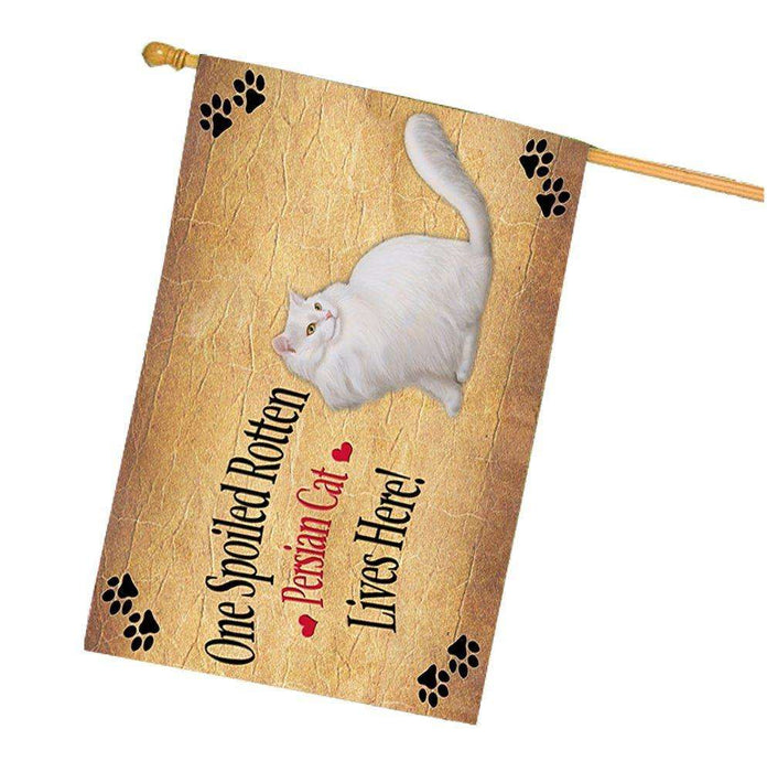 Persian Spoiled Rotten Cat House Flag