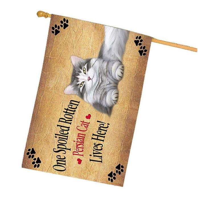 Persian Spoiled Rotten Cat House Flag