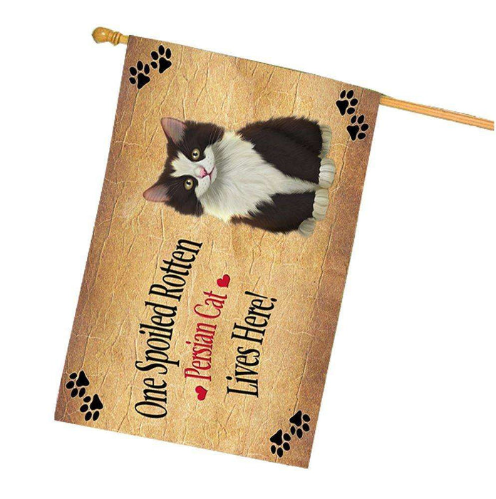 Persian Spoiled Rotten Cat House Flag