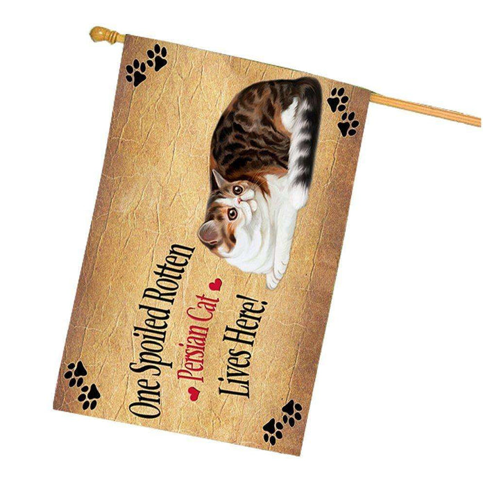 Persian Spoiled Rotten Cat House Flag