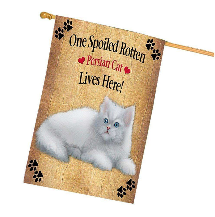 Persian Spoiled Rotten Cat House Flag