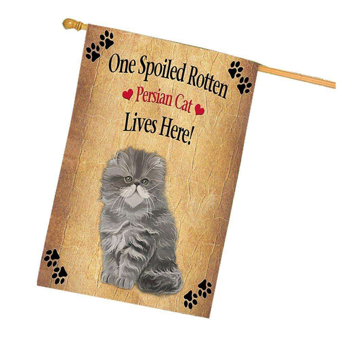 Persian Spoiled Rotten Cat House Flag