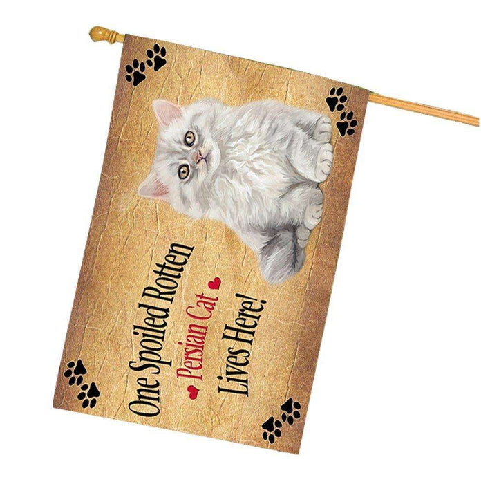 Persian Spoiled Rotten Cat House Flag