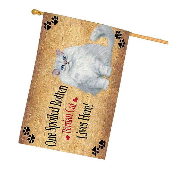 Persian Spoiled Rotten Cat House Flag