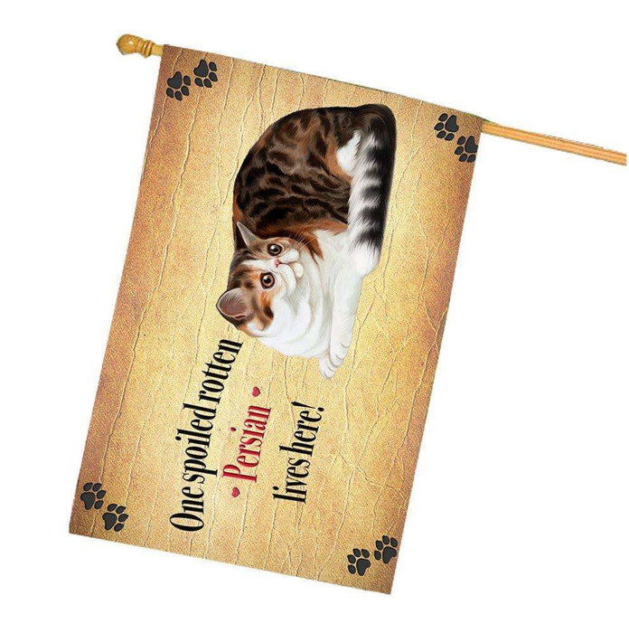Persian Spoiled Rotten Cat House Flag