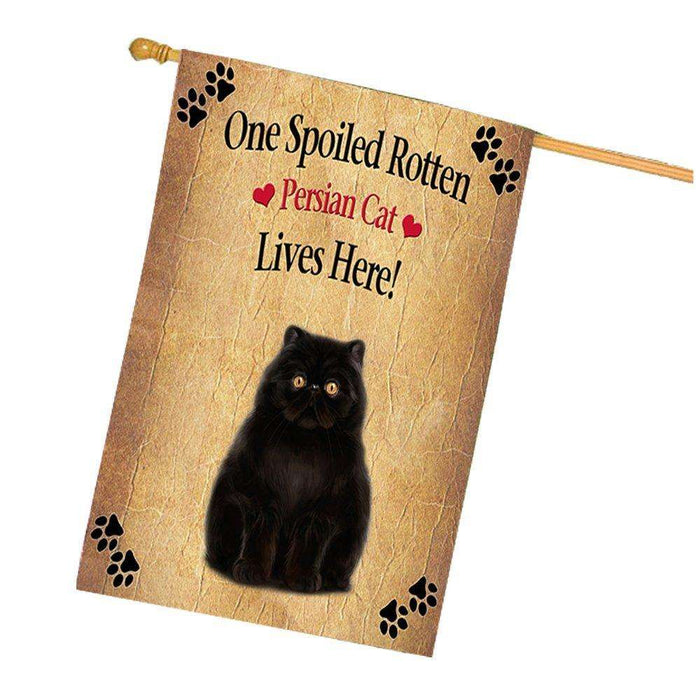 Persian Spoiled Rotten Cat House Flag