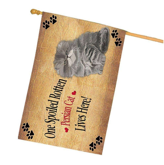 Persian Spoiled Rotten Cat House Flag