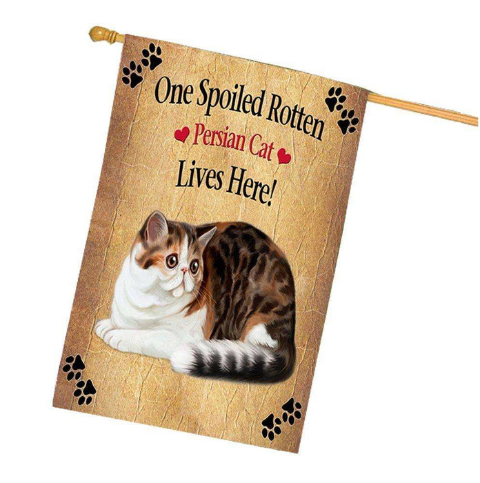 Persian Spoiled Rotten Cat House Flag