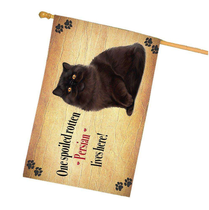 Persian Spoiled Rotten Cat House Flag