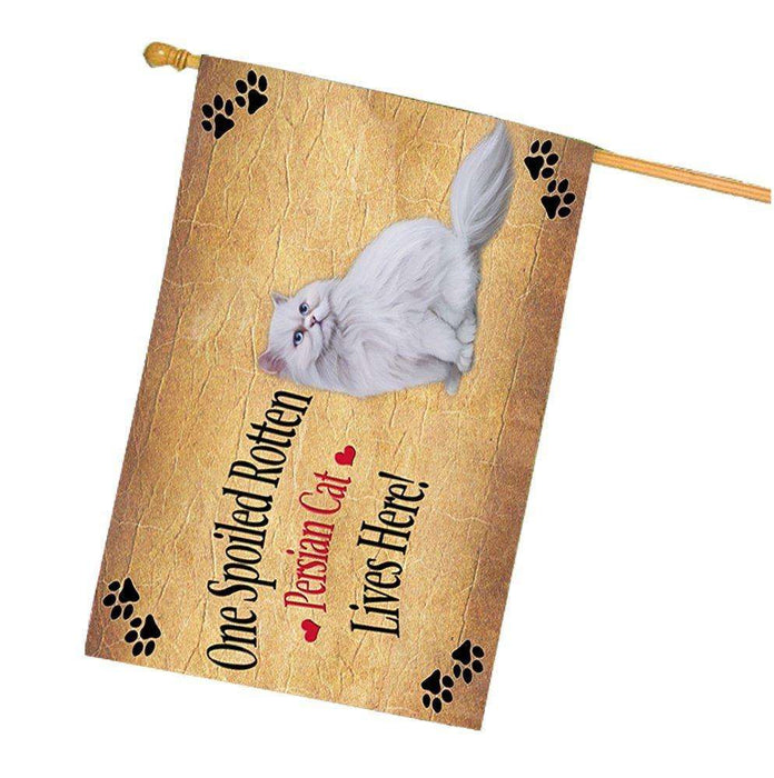 Persian Spoiled Rotten Cat House Flag