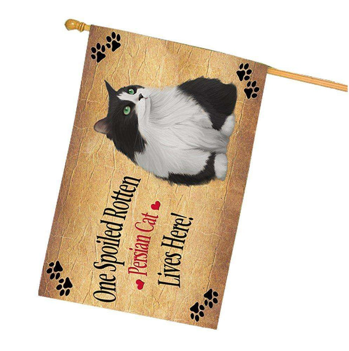 Persian Spoiled Rotten Cat House Flag