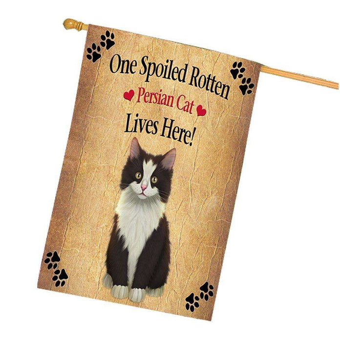 Persian Spoiled Rotten Cat House Flag