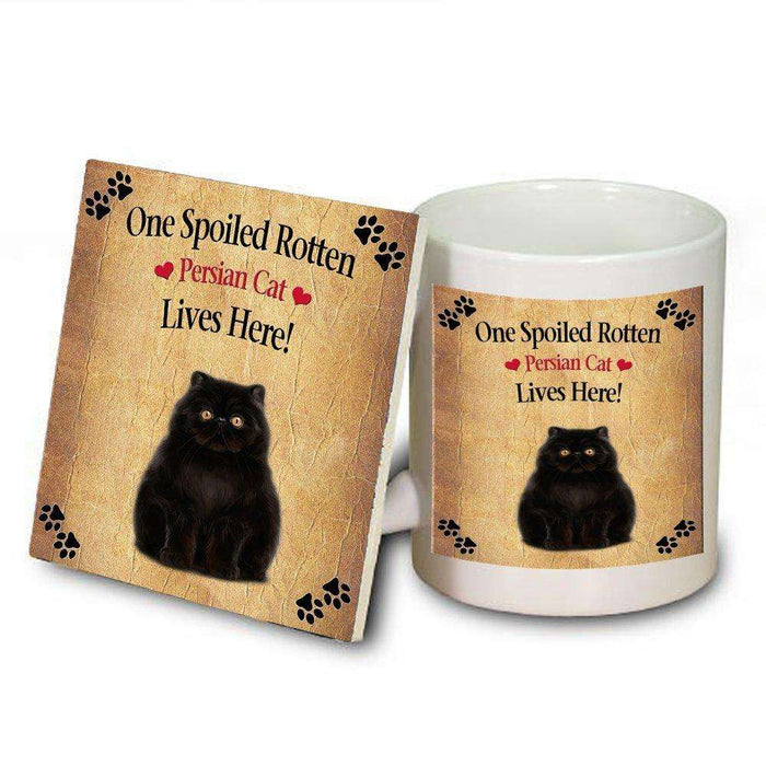 Persian Spoiled Rotten Cat Mug and Coaster Set