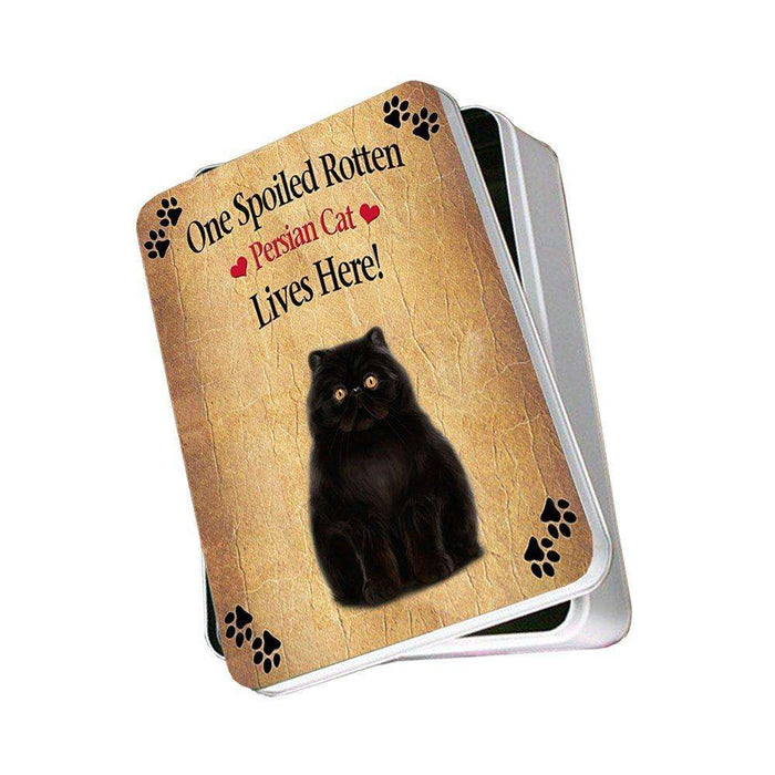 Persian Spoiled Rotten Cat Photo Storage Tin