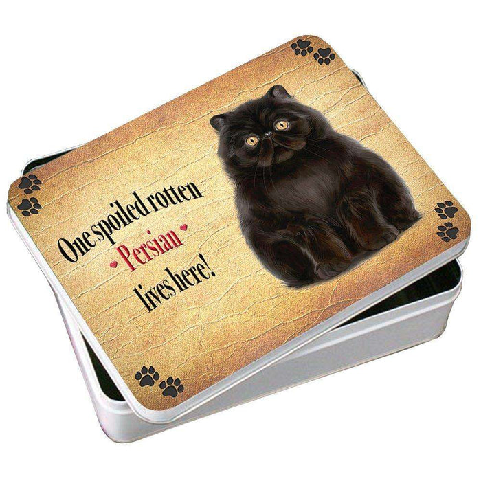 Persian Spoiled Rotten Cat Photo Storage Tin