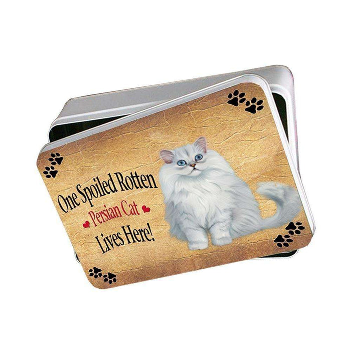 Persian Spoiled Rotten Cat Photo Storage Tin