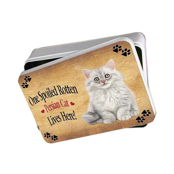 Persian Spoiled Rotten Cat Photo Storage Tin