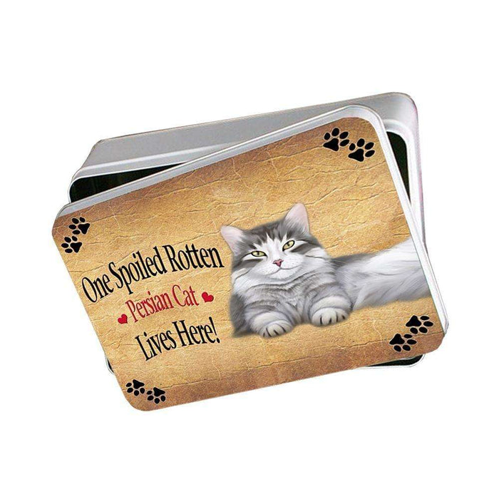 Persian Spoiled Rotten Cat Photo Storage Tin